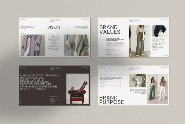 极简文艺品牌战略演示PPT模板 - 顶尖PPT