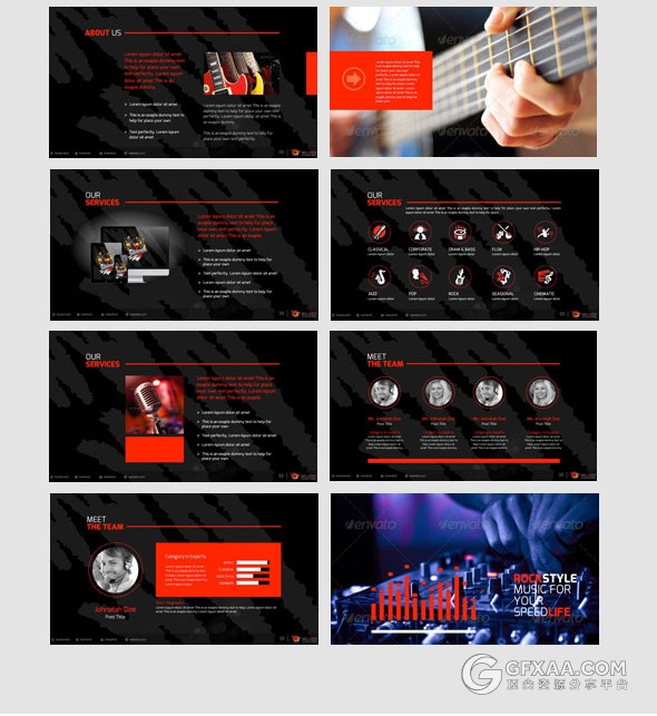 多媒体音乐专业多用途PPT模板 - 顶尖PPT