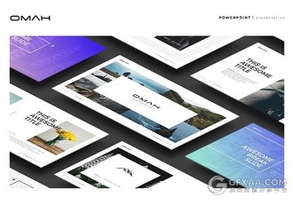 简约大气文艺青年摄影图片展示PPT模板 - 顶尖PPT