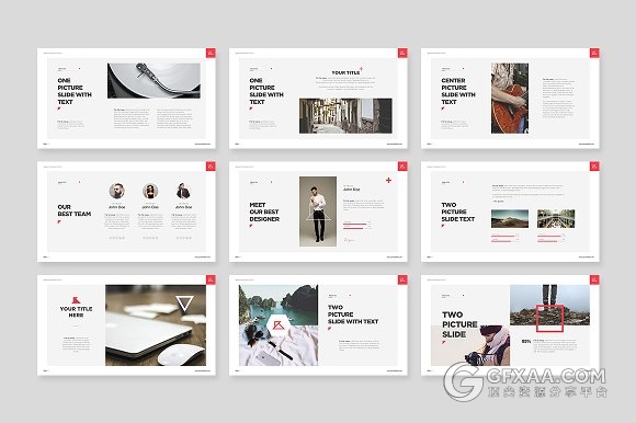 简约白底项目介绍总结报告PPT模板 - 顶尖PPT