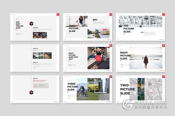 简约白底项目介绍总结报告PPT模板 - 顶尖PPT