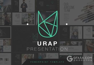 极简风格摄影图片人物介绍展示PPT模板 - 顶尖PPT