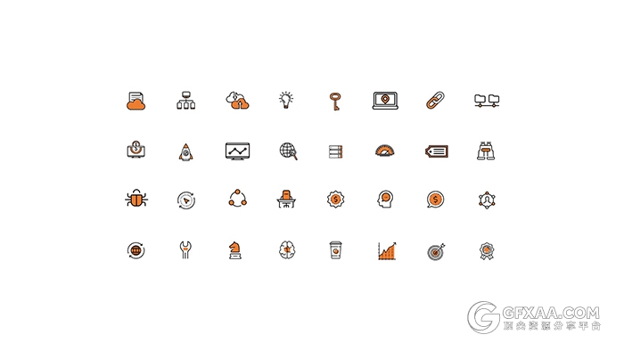 544款矢量可自由编辑PPT图标素材 - 顶尖PPT