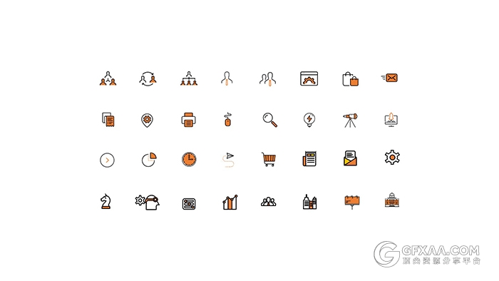 544款矢量可自由编辑PPT图标素材 - 顶尖PPT