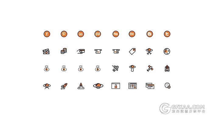 544款矢量可自由编辑PPT图标素材 - 顶尖PPT