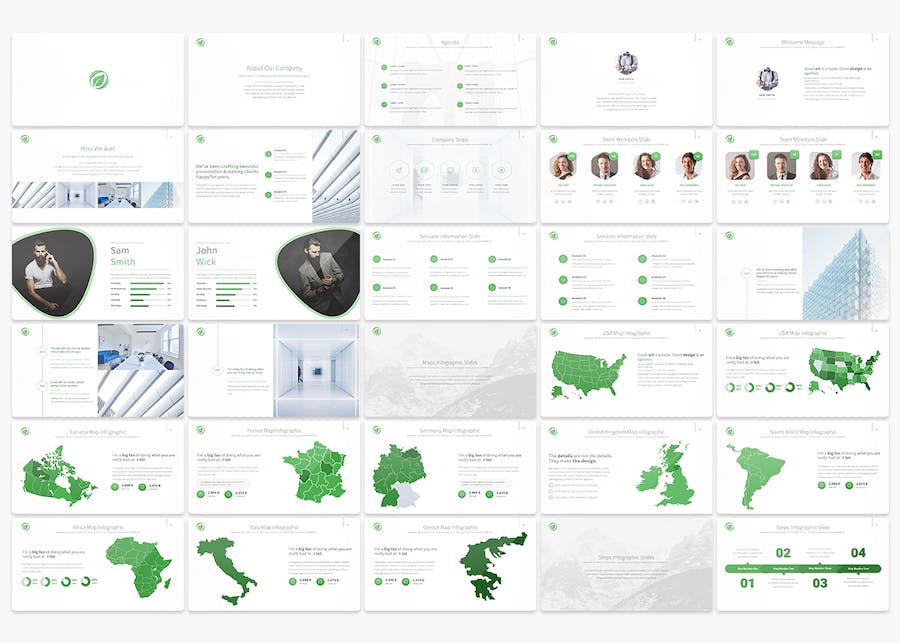 国外商务计划总结信息图形PPT模板 - 顶尖PPT