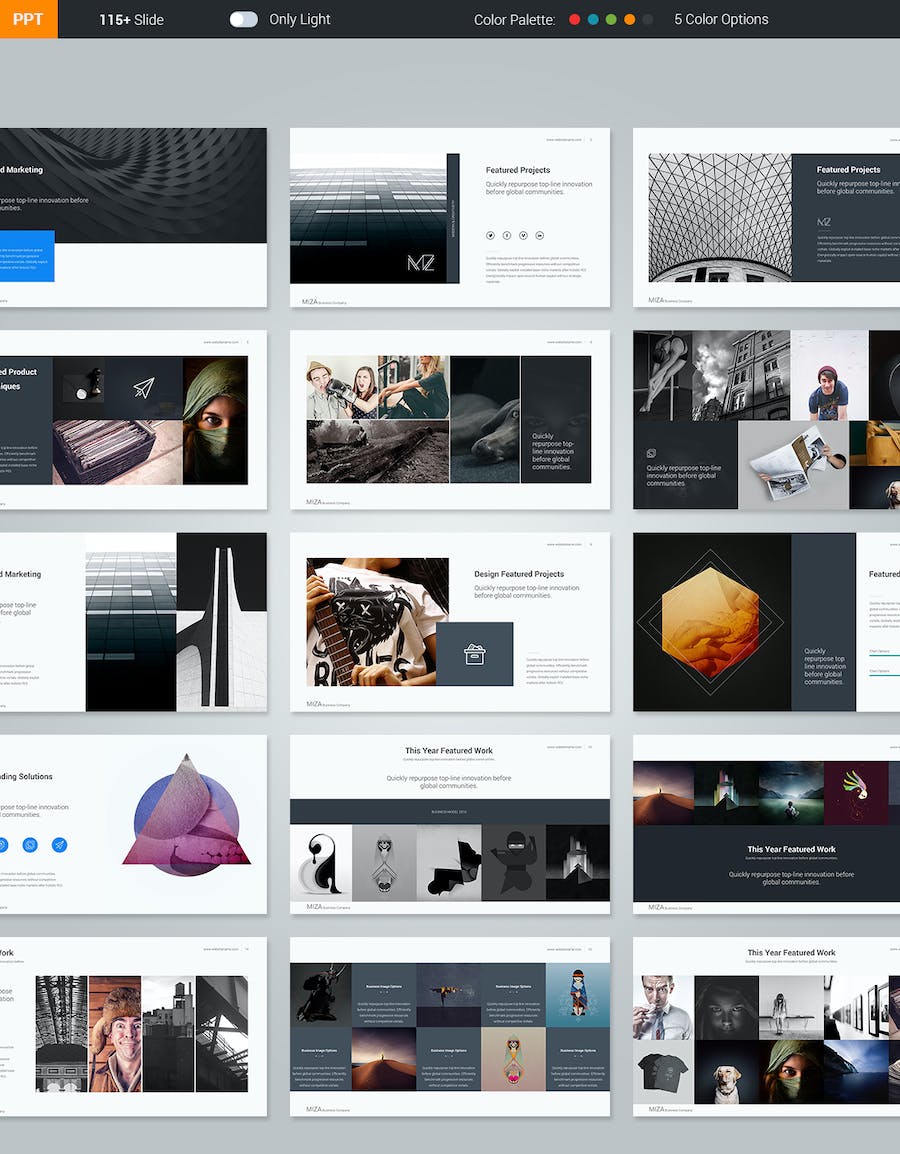 国外简约设计风格团队展示商务商业PPT模板 - 顶尖PPT