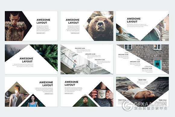 500多页简约商务多种逻辑图标PPT模板 - 顶尖PPT