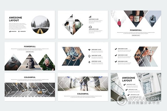 500多页简约商务多种逻辑图标PPT模板 - 顶尖PPT