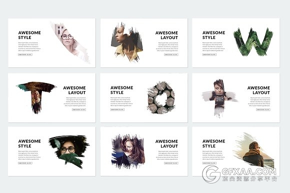 500多页简约商务多种逻辑图标PPT模板 - 顶尖PPT