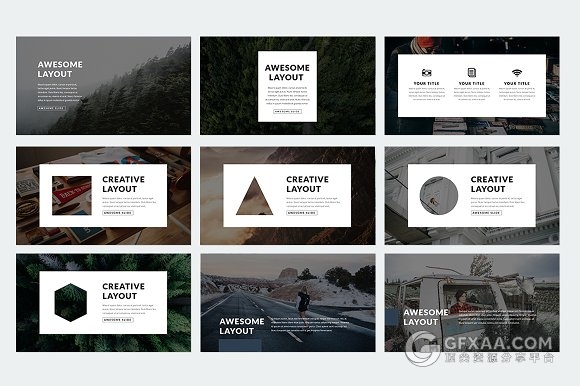500多页简约商务多种逻辑图标PPT模板 - 顶尖PPT