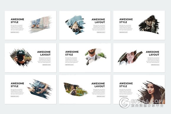 500多页简约商务多种逻辑图标PPT模板 - 顶尖PPT