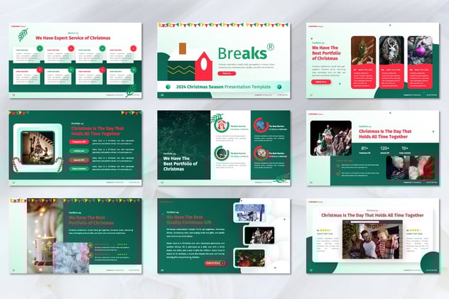 圣诞节主题演讲推介Keynote模板 - 顶尖PPT