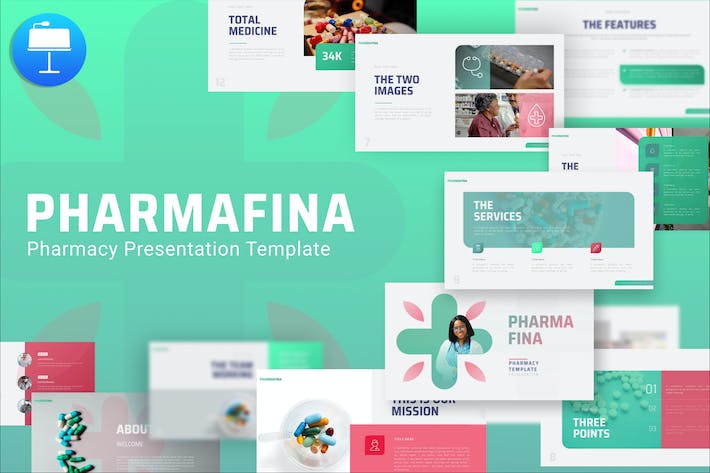 医学药物研究药房药店供给市场分析keynote模板 - 顶尖PPT