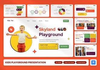 儿童游乐场项目介绍keynote模板 - 顶尖PPT