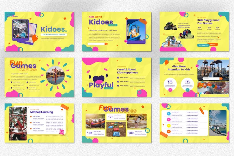 儿童教育世界课程设计PPT模板 - 顶尖PPT