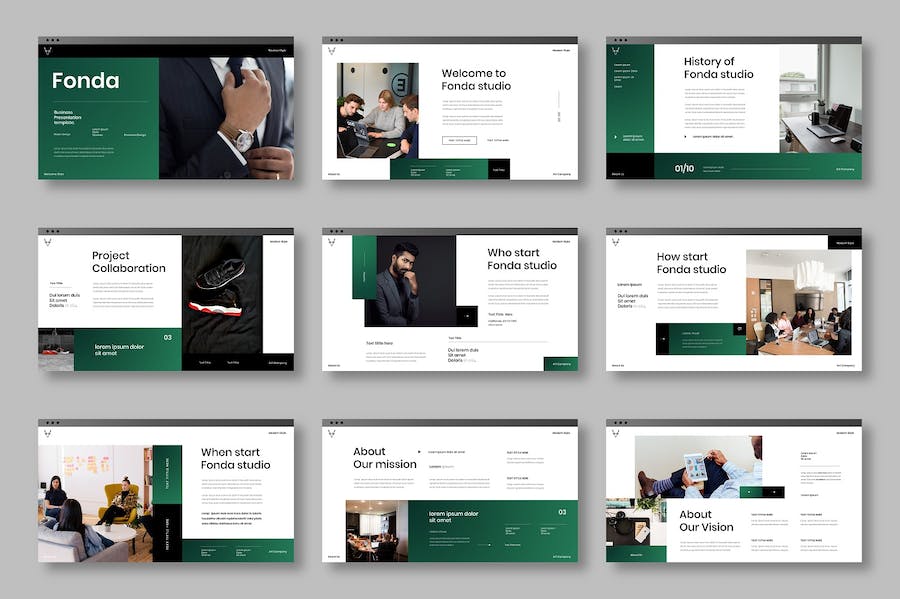 商务企业产品服务介绍推广Keynote模板 - 顶尖PPT