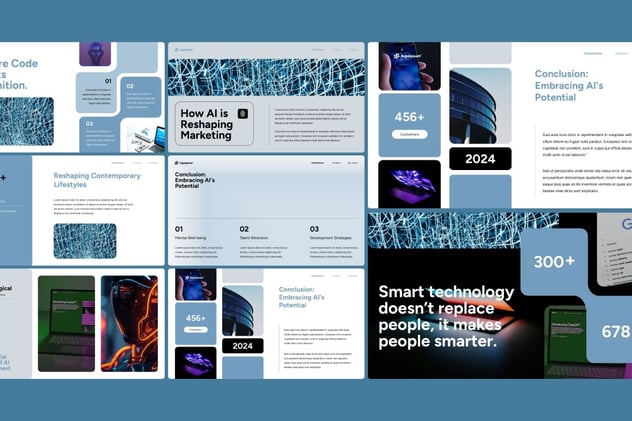 AI技术发展分析keynote模板 - 顶尖PPT