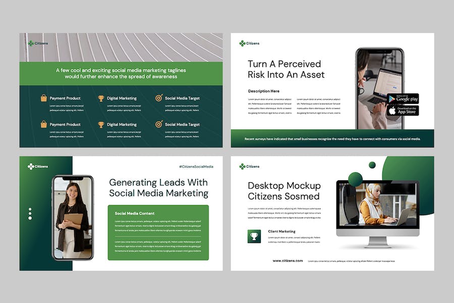 社交媒体营销推广策略运营宣传方案PPT模板 - 顶尖PPT