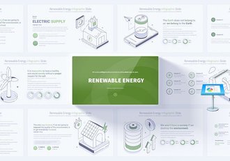 可再生能源图形插画Keynote模板 - 顶尖PPT