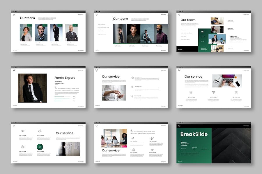 商务企业产品服务介绍推广Keynote模板 - 顶尖PPT