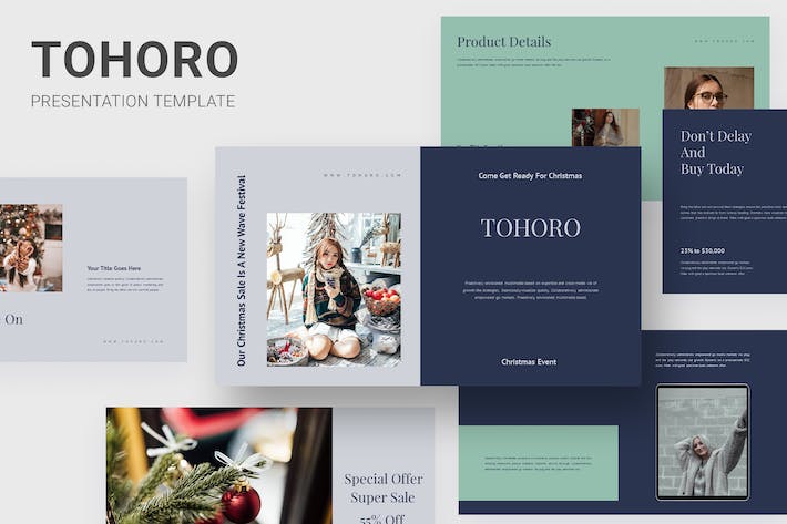 扁平化时尚圣诞节文化宣传活动策划keynote - 顶尖PPT