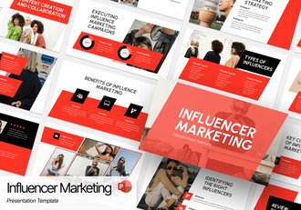 网红营销达人打造PPT模板 - 顶尖PPT