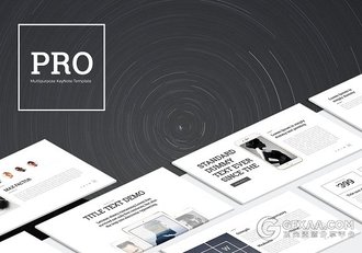 80多页简约大气商务多用途PPT模板 - 顶尖PPT