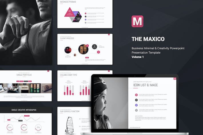 欧美创意黑底企业团队介绍商务通用PPT模板 - 顶尖PPT