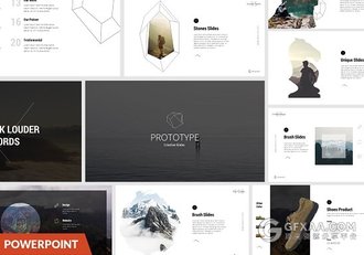 125页简约线条动物剪影商务PPT模板 - 顶尖PPT