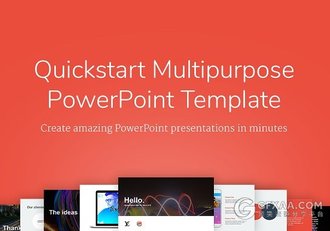 酷炫背景商务多用途PPT模板 - 顶尖PPT