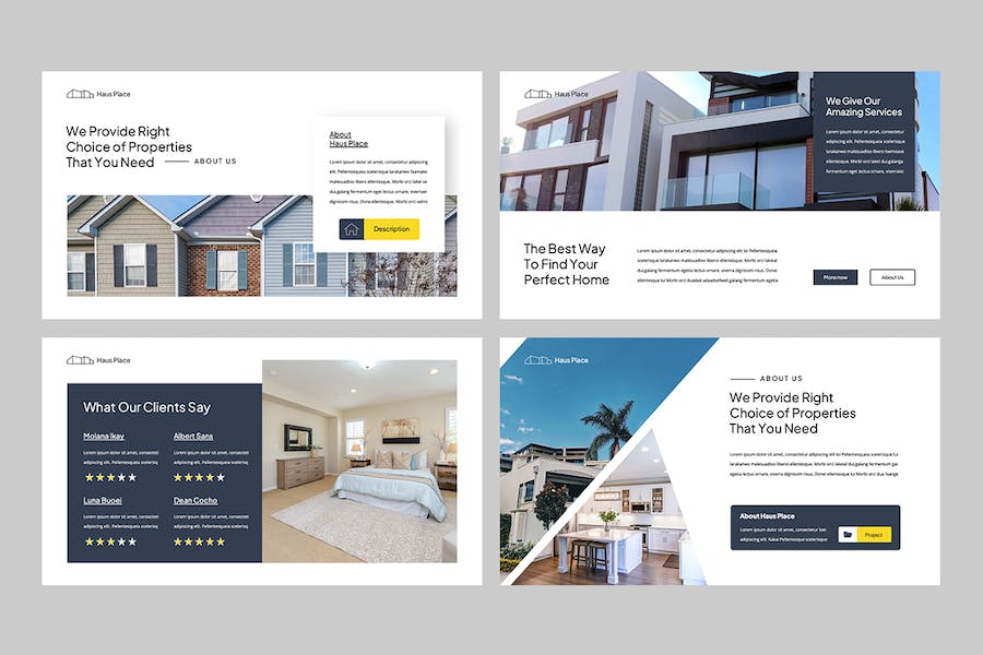 高级房地产置业公司介绍PPT模板 - 顶尖PPT