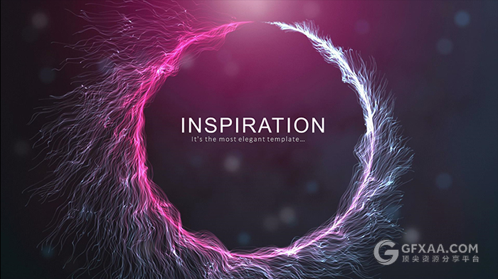 动态粒子流体精美特效PPT高端模板 - 顶尖PPT