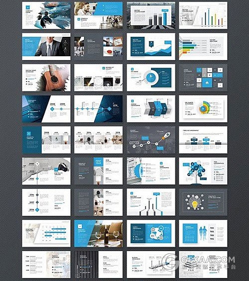 150页10种配色商务汇报总结keynote模板 - 顶尖PPT