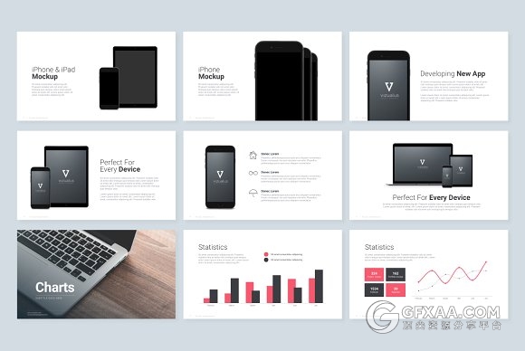 40多页简约艺术摄影图片展示keynote模板 - 顶尖PPT