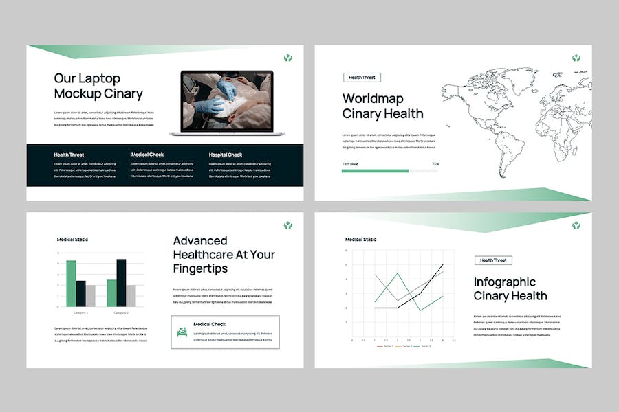 医疗健康保健行业PPT模板 - 顶尖PPT