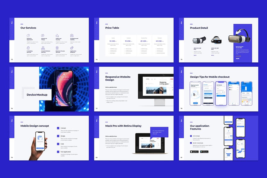 扁平化高端商务商业风格PPT模板 - 顶尖PPT