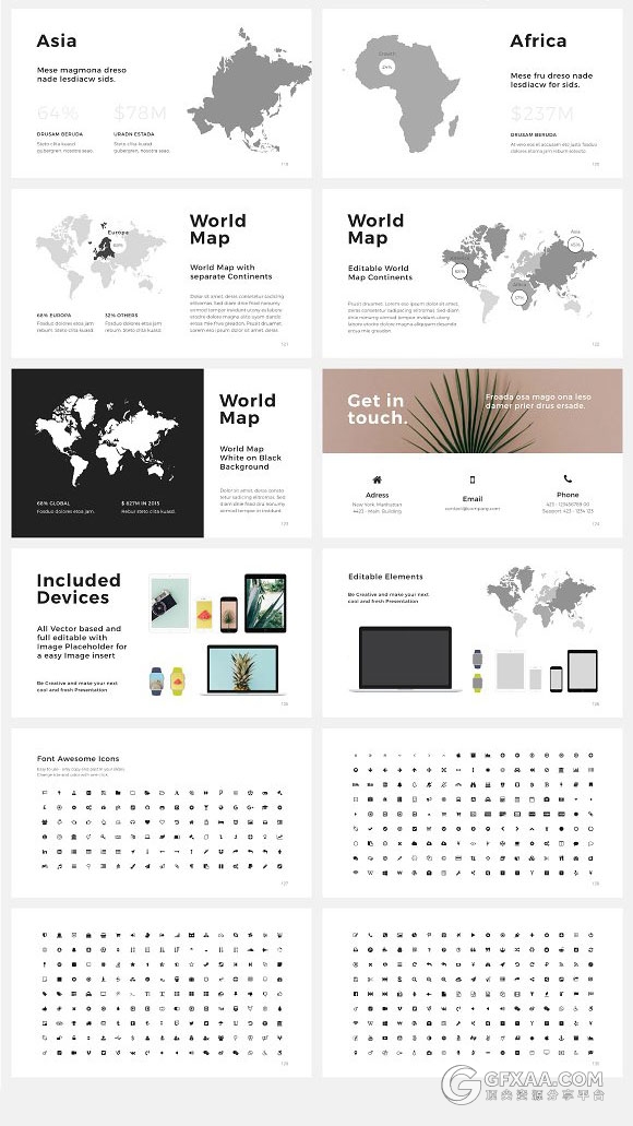 130多页简约文艺风格通用PPT模板 - 顶尖PPT