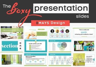 扁平化简约个人团队介绍keynote模板 - 顶尖PPT