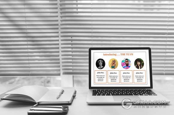 扁平化简约个人团队介绍keynote模板 - 顶尖PPT