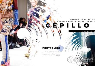 200多页简约杂志风格PPT模板 - 顶尖PPT