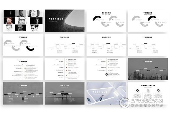 200多页简约杂志风格PPT模板 - 顶尖PPT