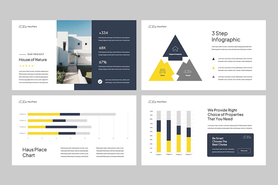 高级房地产置业公司介绍PPT模板 - 顶尖PPT