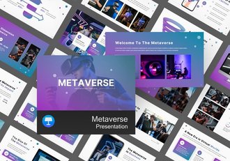 未来科技元宇宙主题keynote模板 - 顶尖PPT