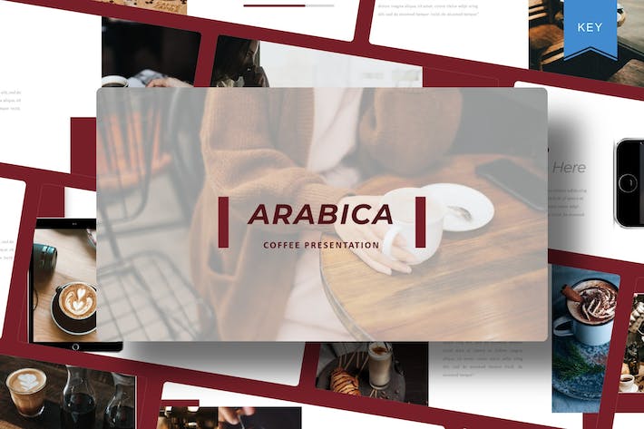 高级咖啡厅餐饮Keynote主题模板 - 顶尖PPT