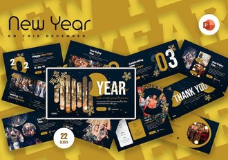 商务新年庆典活动策划推介展示创意设计方案PPT模板 - 顶尖PPT