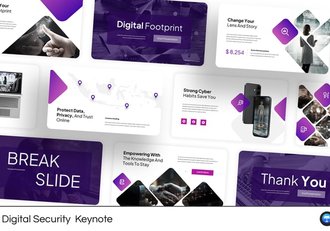 网络安全防护信息安全知识Keynote模板 - 顶尖PPT