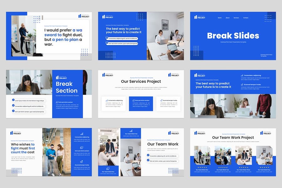 企业项目管理策划推介运营方案展示规划PPT模板 - 顶尖PPT