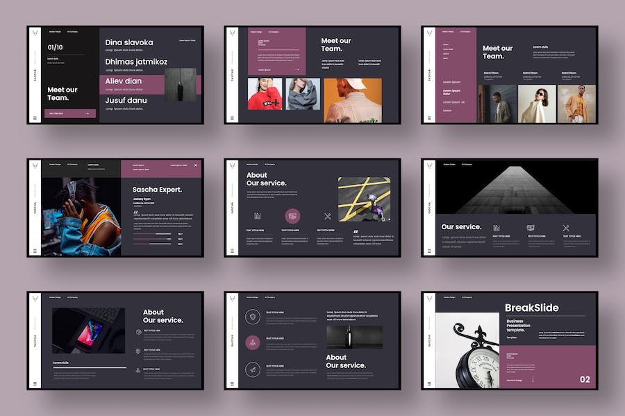 时尚潮流品牌产品展示Keynote模板 - 顶尖PPT