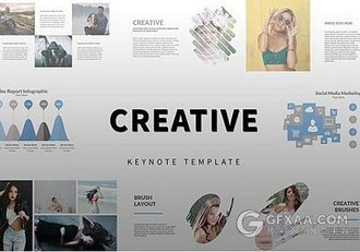 极简文艺杂志风格keynote模板 - 顶尖PPT